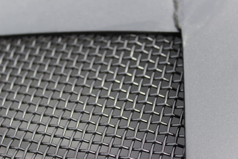 Close-up of stainless steel mesh of 27.5” Spark Guard. Fits Fire Pit Art style: Saturn (sold separately).