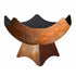 Stellar Artisan Wood Burning Fire Bowl with standard steel base and celestial cutout rim, made in the USA by Ohio Flame.